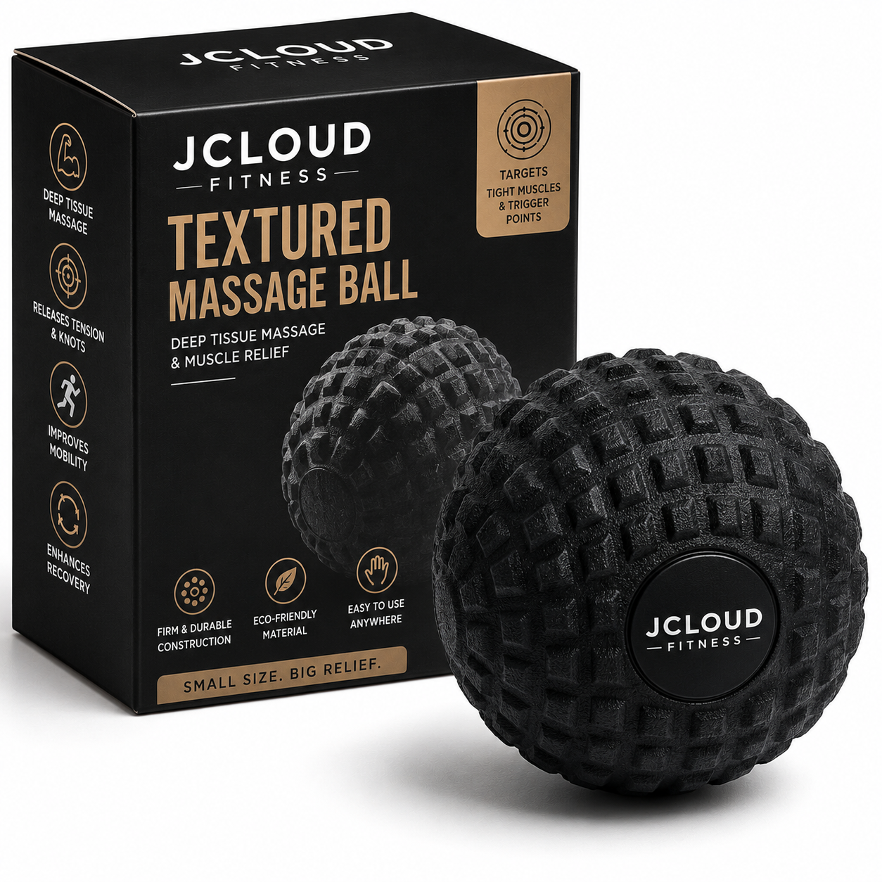 textured massage ball recovery& wellness